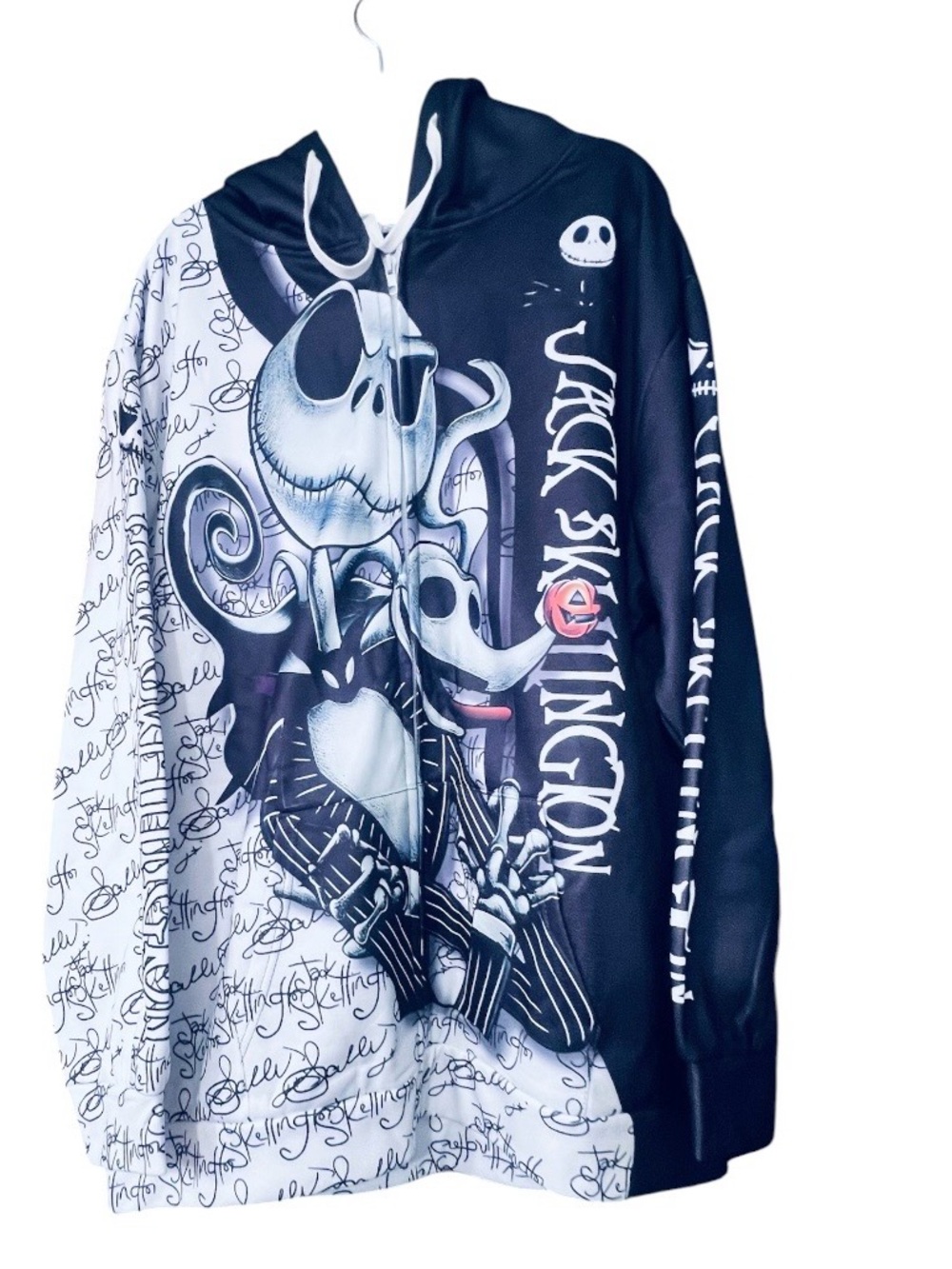 The Nightmare Before Christmas Jack Skellington & Zero Graphic Hoodie